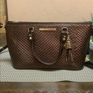 Brahmin Mini-Asher Bronze Java Purse and Wallet